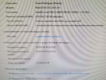 Combo DDR4 Intel i5 6400 - Mother H110M-E/M.2 (SIN RAM)