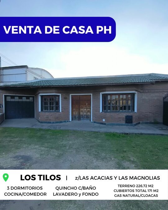🏡 VENTA de CASA - LOS TILOS, PARANÁ 🌳