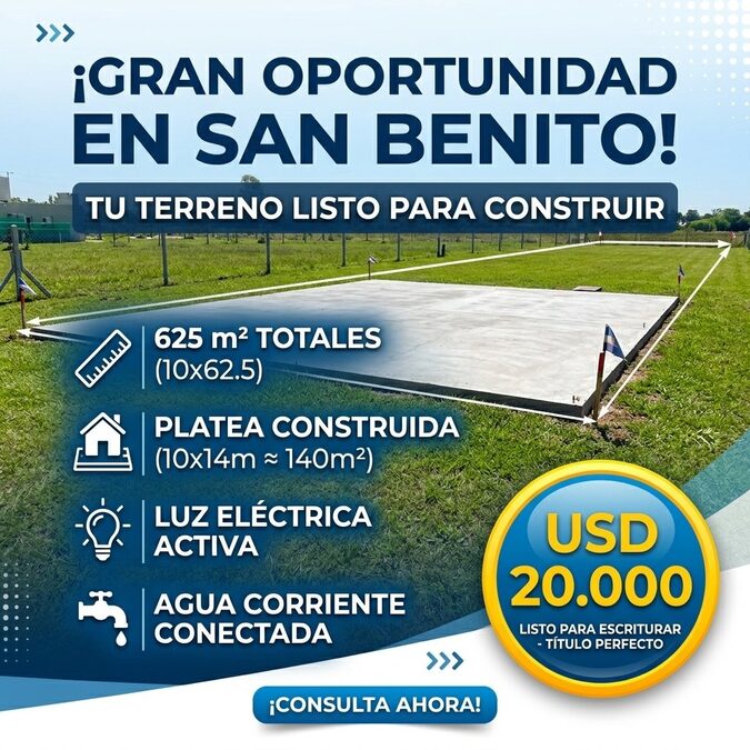 Gran terreno en venta  en San Benito