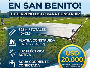 Gran terreno en venta  en San Benito