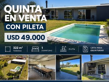🏡 Quinta con pileta en Loma Hermosa – USD 49.000