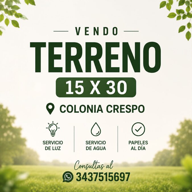 Vendo terreno