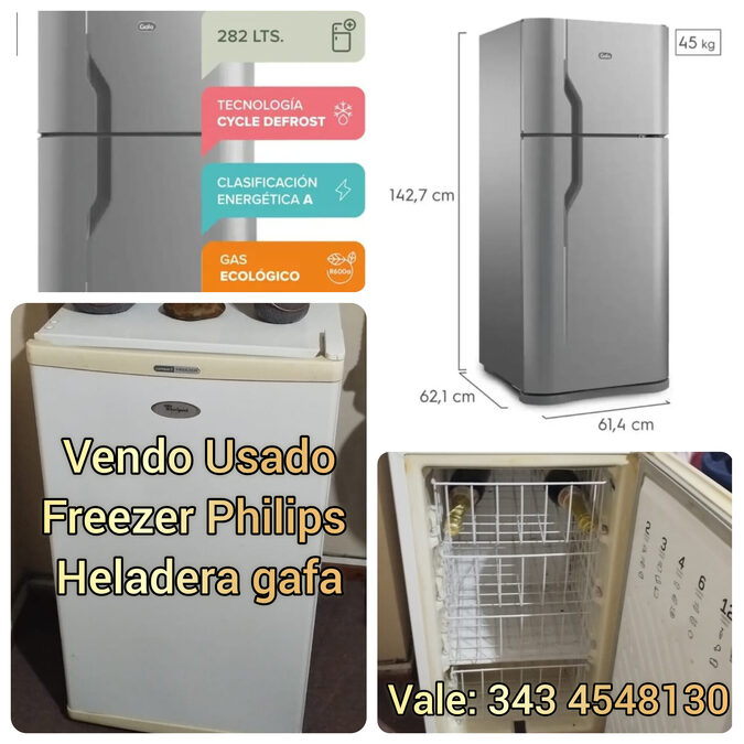 Vendo Frezzer Philips y heladera gafa