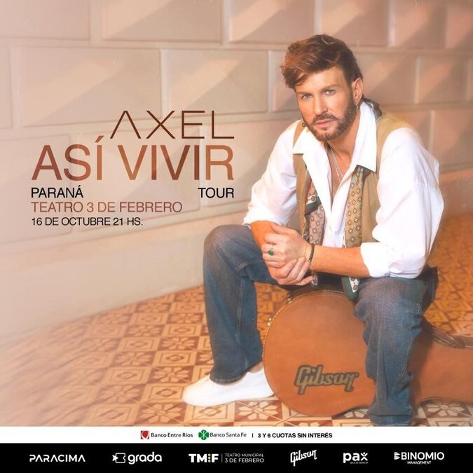 Vendo 2 entradas para el recital de Axel en Paraná