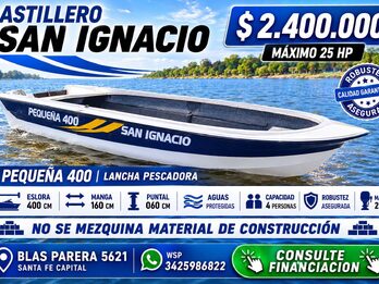 SAN IGNACIO 400 LANCHA PESCADORA NUEVA