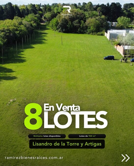 🏡 8 LOTES EN VENTA | LISANDRO DE LA TORRE Y ARTIGAS