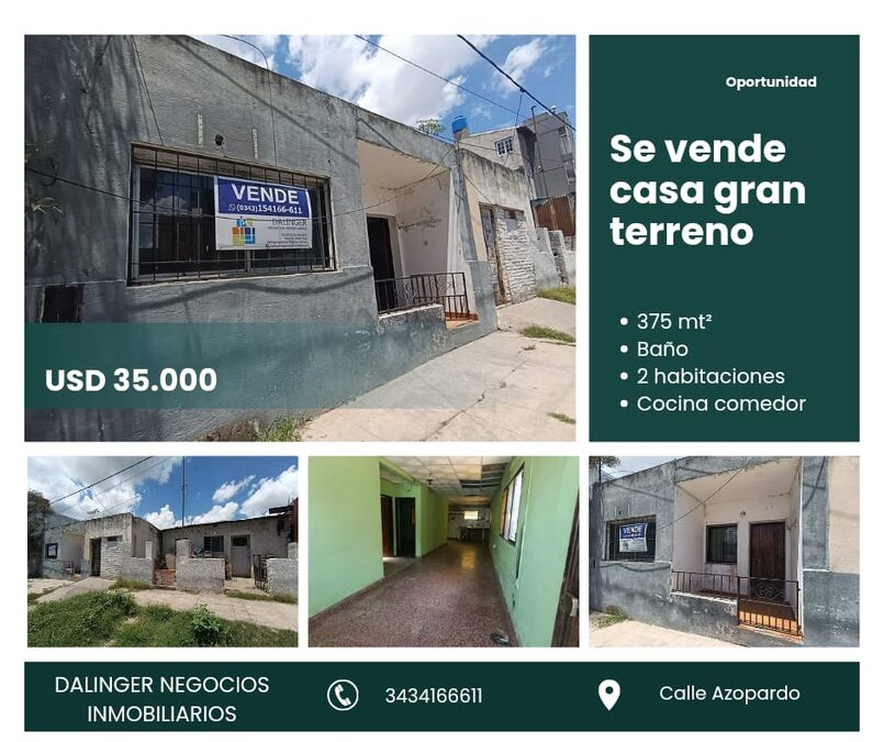 SE VENDE CASA A RECICLAR CON GRAN TERRENO