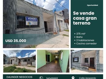 SE VENDE CASA A RECICLAR CON GRAN TERRENO
