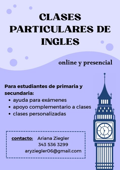 Clases particulares de inglés