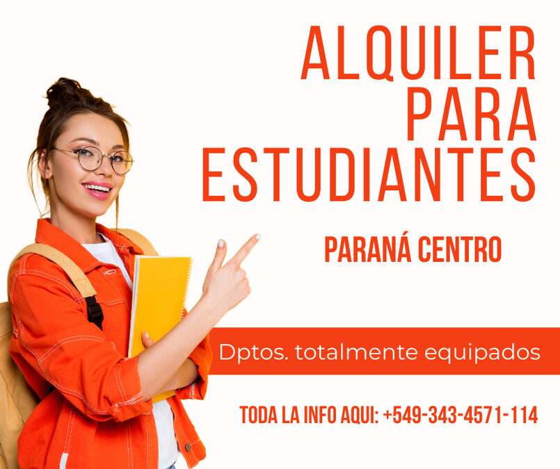ALQUILO DPTO. TEMPORARIO, ZONA HOSPITAL SAN MARTIN, POR TRIMESTRE.