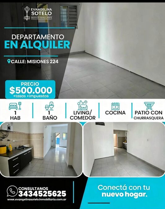 ALQUILO DEPARTAMENTO .