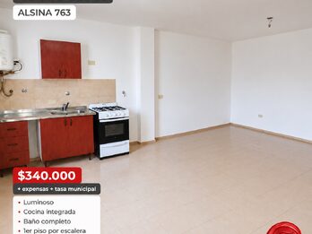 ALQUILER PARA VIVIENDA U OFICINA – MONOAMBIENTE LUMINOSO - ALSINA ENTRE VILLAGUAY Y FELICIANO