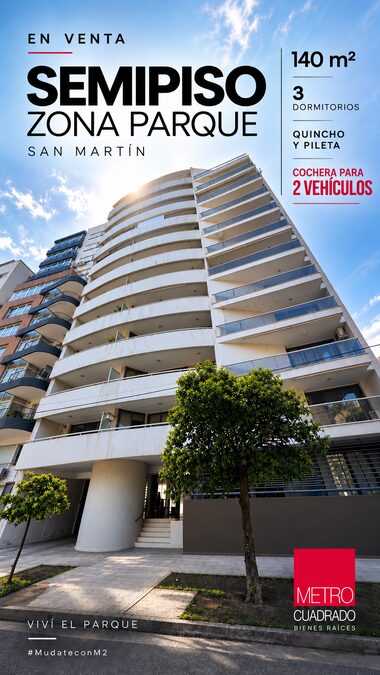 Vendemos semipiso premium zona parque