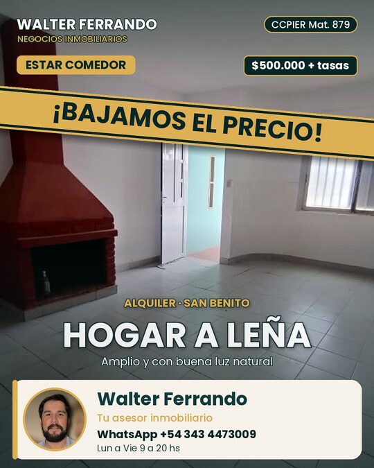 CASA DOS HABITACIONES AVENIDA SAN MARTIN