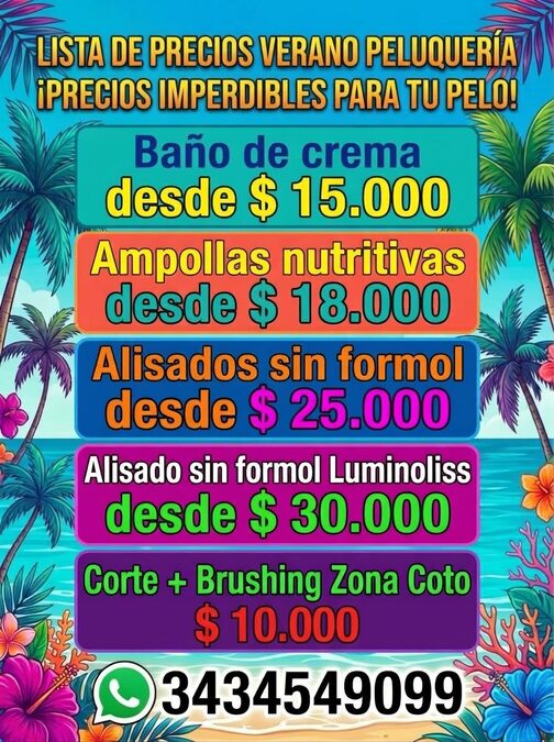 Estas preparando tu pelo para el verano?  Acá trabajamos con los mejores productos