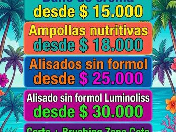 Estas preparando tu pelo para el verano?  Acá trabajamos con los mejores productos