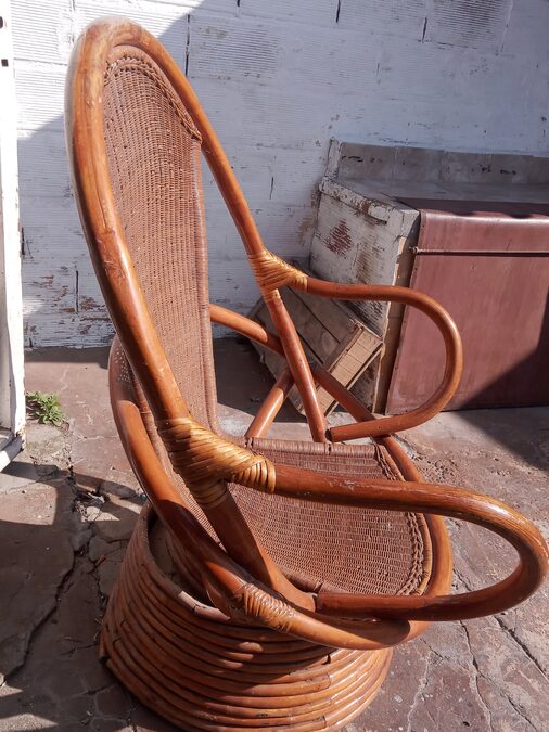 Sillon de mimbre ratan