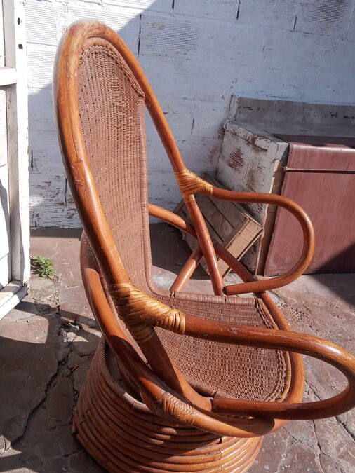 Sillon de mimbre ratan