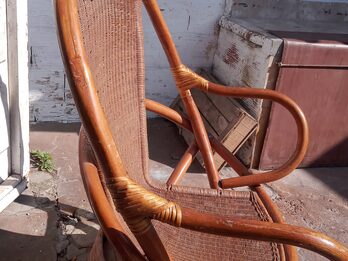 Sillon de mimbre ratan