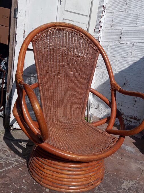 Sillon de mimbre ratan