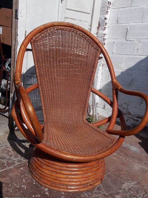 Sillon de mimbre ratan