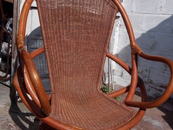 Sillon de mimbre ratan