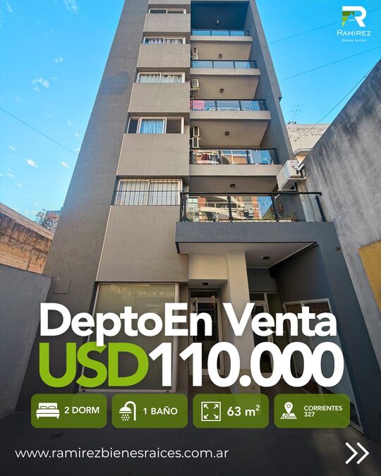 Vendemos 2 dormitorios calle Corrientes