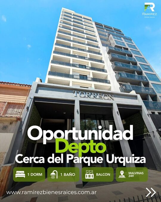 1 dormitorio en zona parque