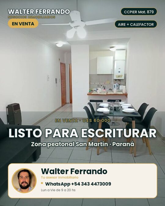 VENTA AMOBLADO